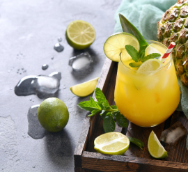 Pineapple Refreshing Drink in Summer