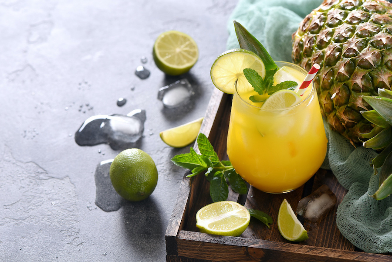 Pineapple Refreshing Drink in Summer