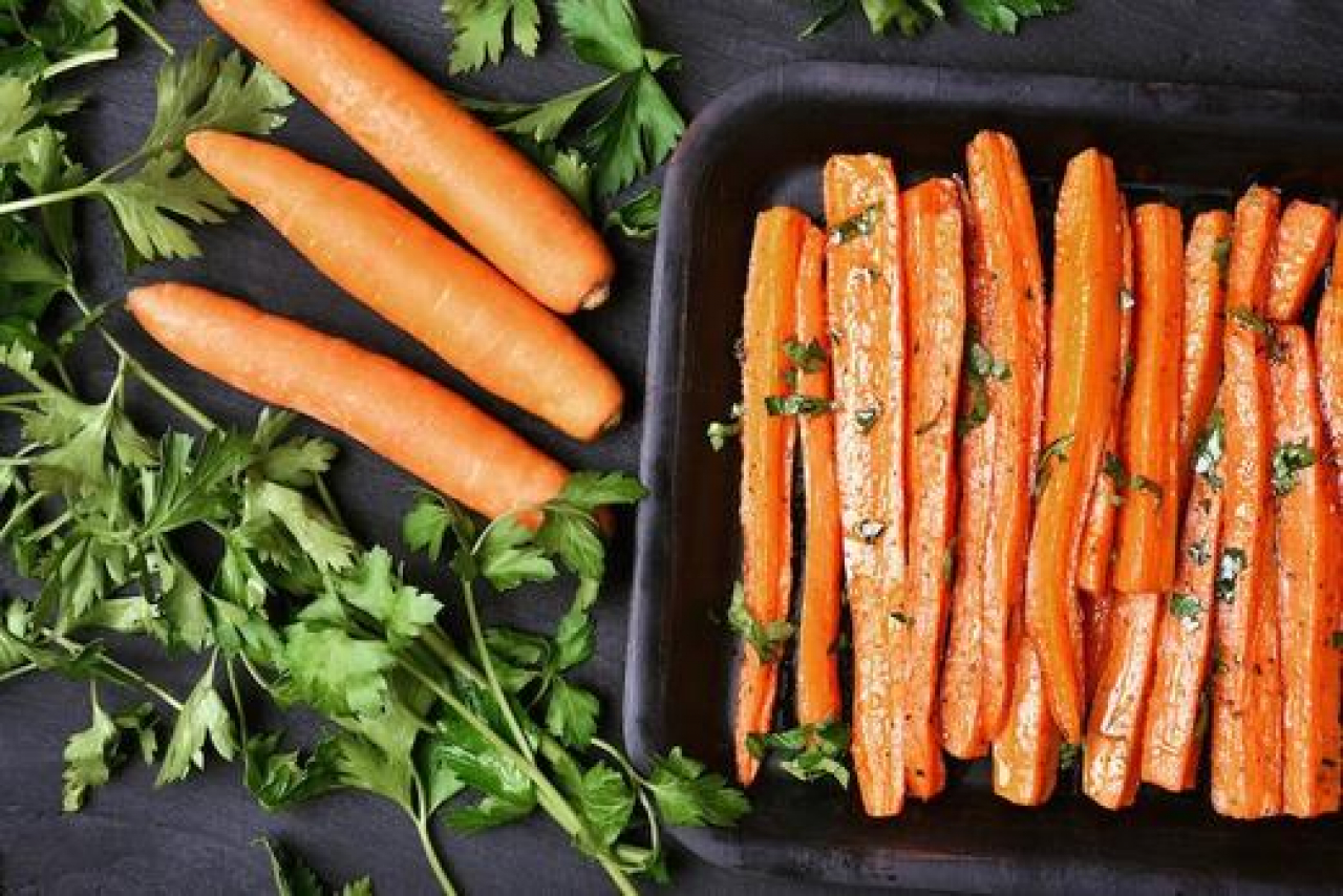 Baked Carrots with Parmesan