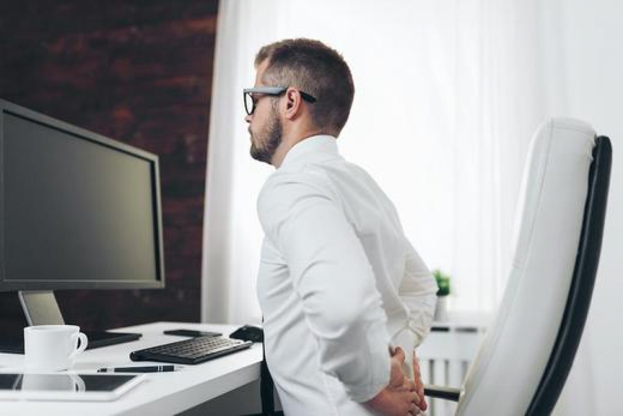 Desk Stretching Exercises, Posture Disorder While Working Home Office