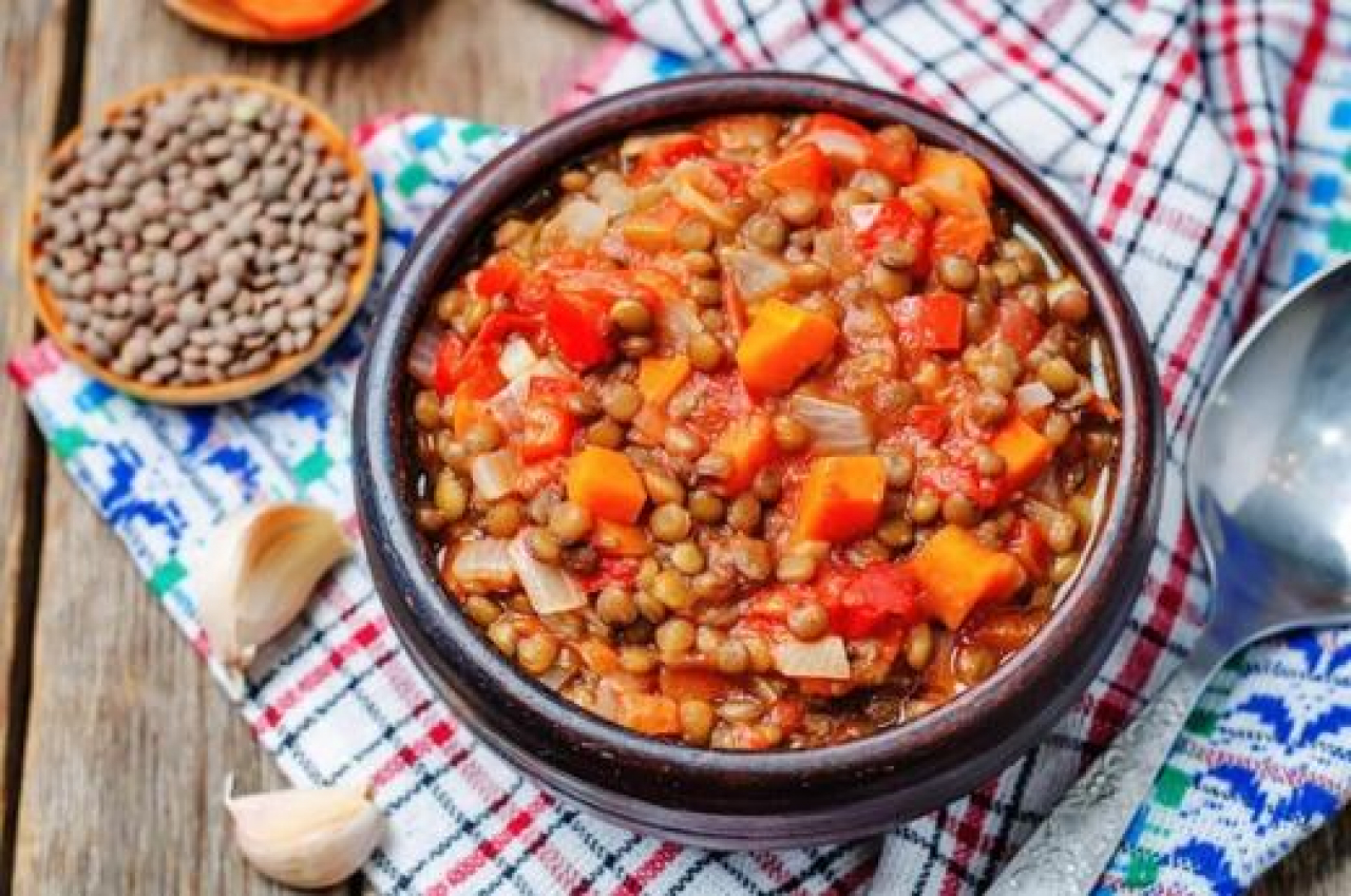 Green Lentil With Vegetables